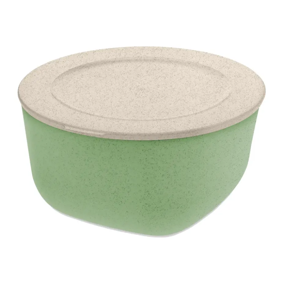 Saladier avec couvercle Connect thermoplastique biocirculaire 2 L, Nature leaf green
