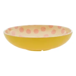 Saladier en mélamine Rice Ø 29,9 cm, Pink dots-yellow