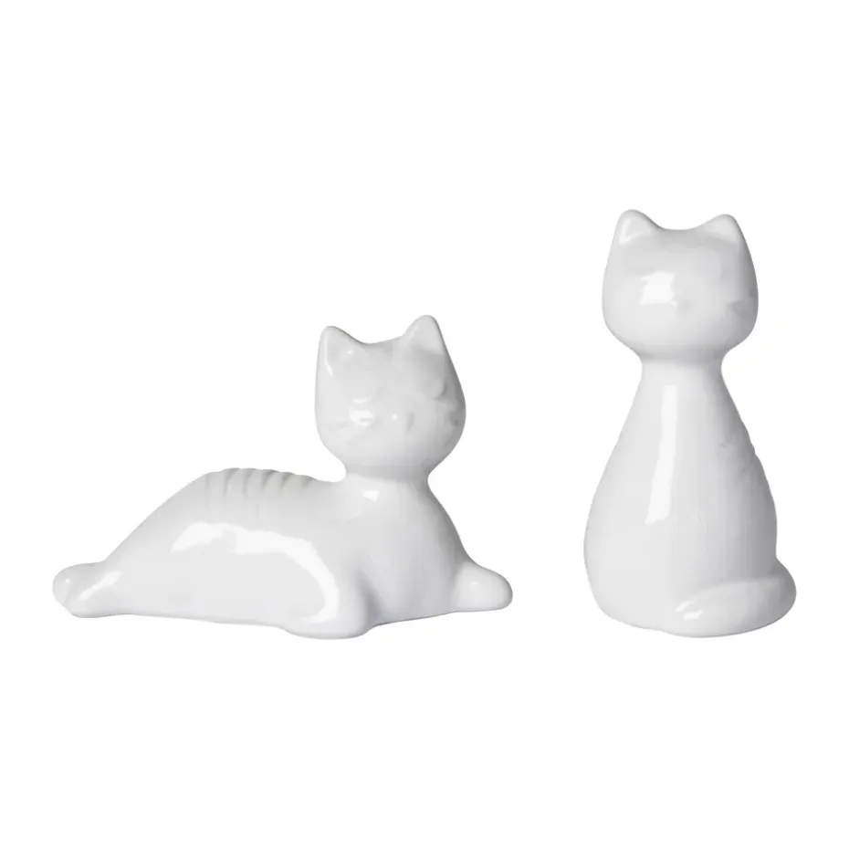 Salière & poivrier Chat, Blanc