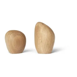 Salière et poivrière Cairn, Oak