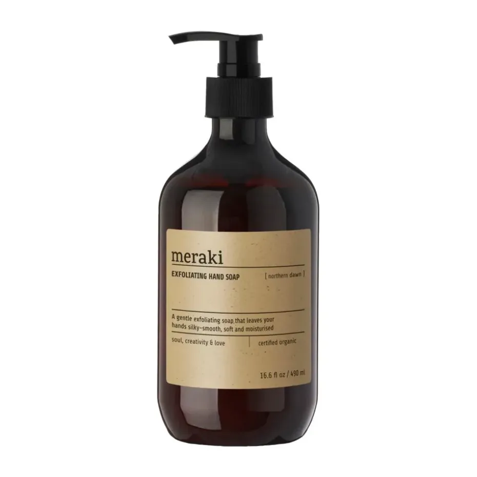 Savon exfoliant pour les mains Meraki 490 ml, Aurore boréale