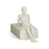Sculpture avec message Character, The attentive one