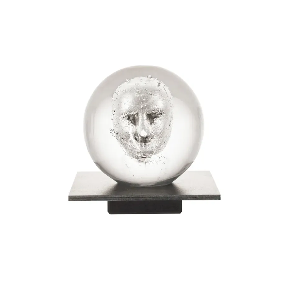 Sculpture en verre BV Headman, Transparent