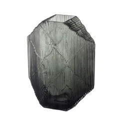 Sculpture en verre Kartta 33,5 cm, Gris foncé