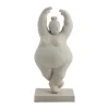 Serafina décoration femme pirouette 28 cm, Gris