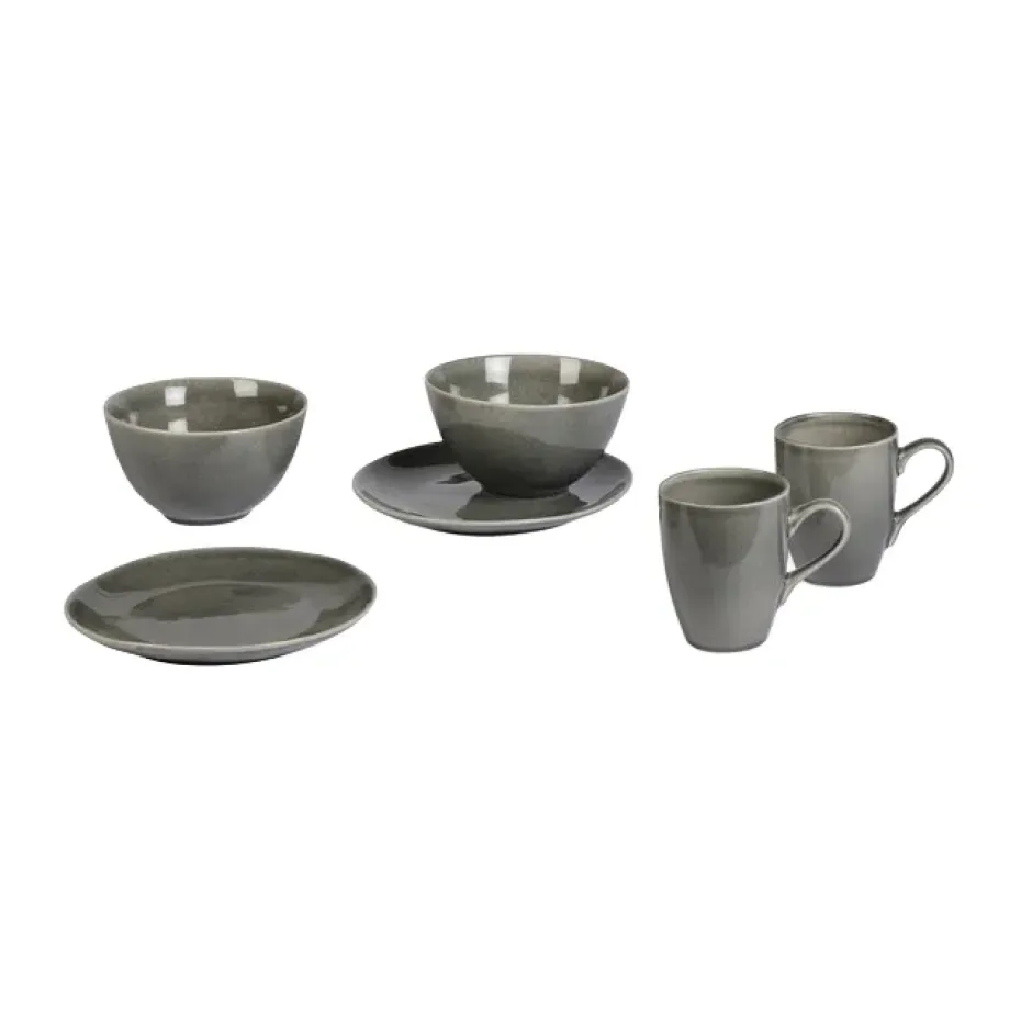 Service petit-déjeuner Nordic Rain pour deux, 6 pièces