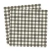 Serviette à carreaux Ernst 33x33 cm lot de 20, Taupe-clair gris