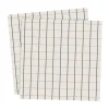 Serviette à grands carreaux Ernst 33x33 cm lot de 20, Beige-bleu