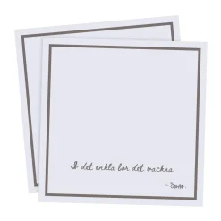 Serviette avec citation Ernst I det enkla Lot de 20, Gris clair