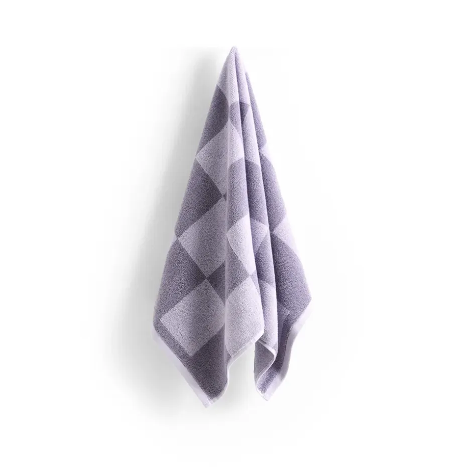 Serviette Check 50x90 cm, Lavender