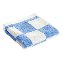 Serviette Check 30x30 cm, Sky blue