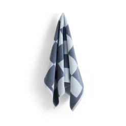 Serviette Check 50x90 cm, Steel blue