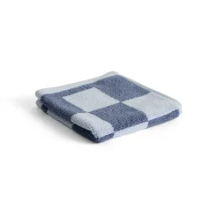 Serviette Check 30x30 cm, Steel blue