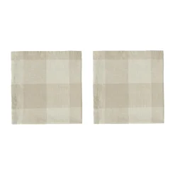 Serviette Chess lot de 2, Clay