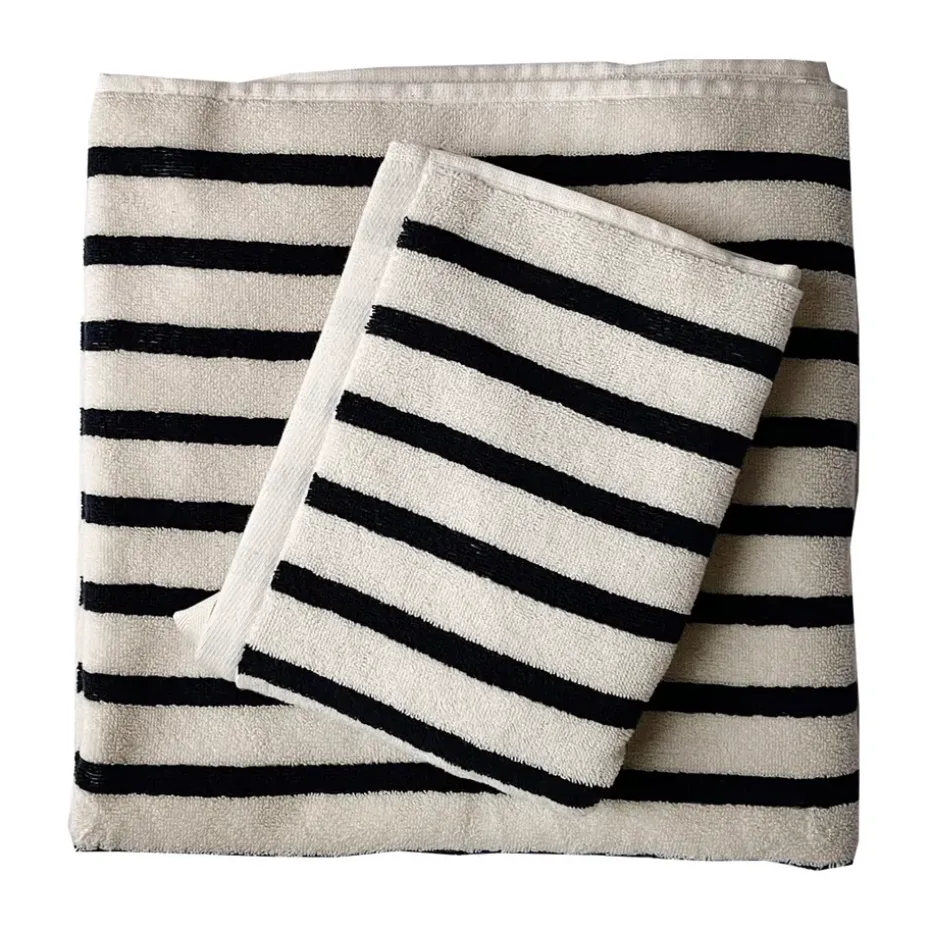 Serviette de bain Bonnie 70x140 cm, Noir