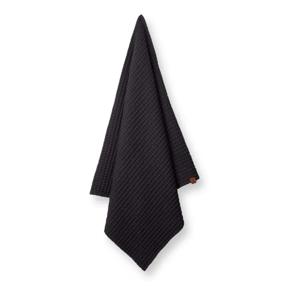Serviette de bain Humdakin Waffle 70x135 cm, Coal