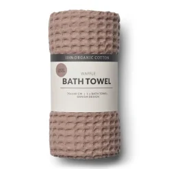 Serviette de bain Humdakin Waffle 70x135 cm, Latte