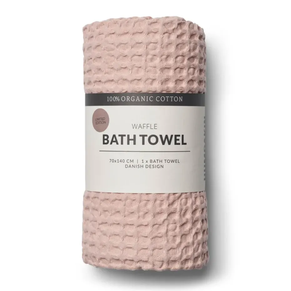 Serviette de bain Humdakin Waffle 70x135 cm, Blush