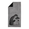 Serviette de bain Moomin 70x140 cm, Mårran grå