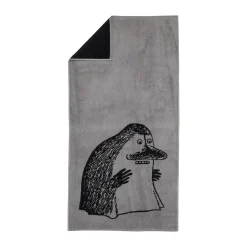 Serviette de bain Moomin 70x140 cm, Mårran grå