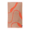 Serviette de bain Nova Arte 70x133 cm, Latte-orange