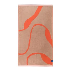 Serviette de bain Nova Arte 70x133 cm, Latte-orange