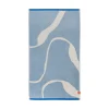 Serviette de bain Nova Arte 70x133 cm, Light blue-off-white