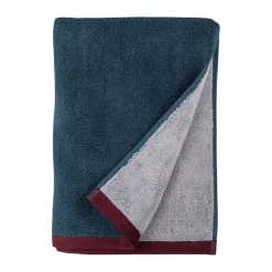 Serviette de bain Soft 70x133 cm, Midnight blue-light grey