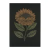 Serviette de cuisine Helia 48x70 cm, Noir-jaune