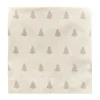 Serviette de table Linen trees 33x33 cm lot de 20, sable
