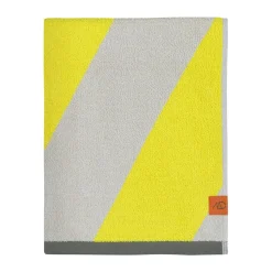Serviette Diagonal, Jaune, 70x133 cm