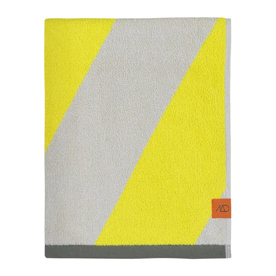 Serviette Diagonal, Jaune, 70x133 cm