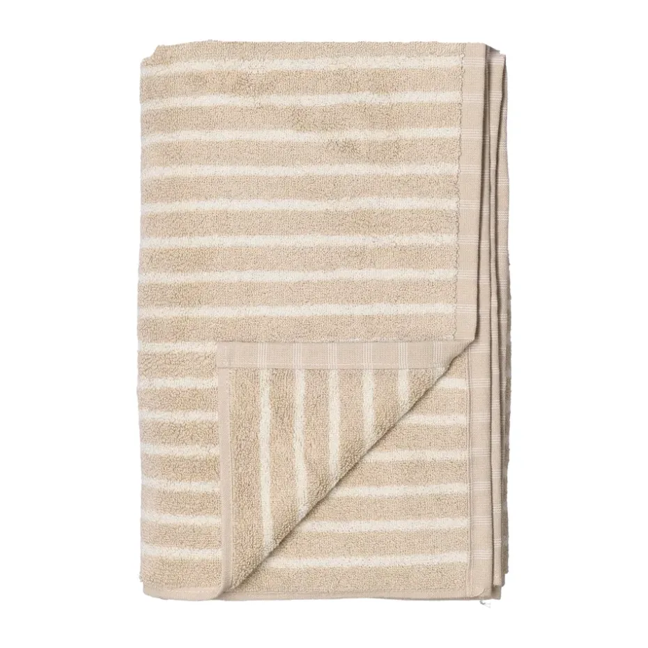 Serviette Drift 50x70 cm, Beige-blanc