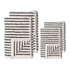 Serviette Drift 50x70 cm, Blanc-noir
