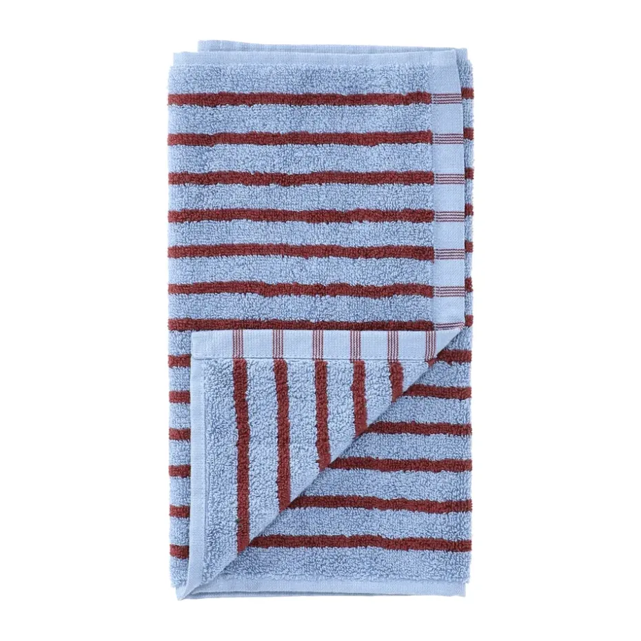 Serviette Drift 30x50 cm, Bleu-rouge