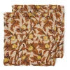 Serviette en coton Mediterranean 30x30 cm, lot de 2, Tangerine