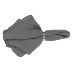 Serviette en lin Gracie, gris