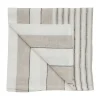 Serviette en lin Noah 50x50 cm, Beige stripe