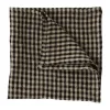 Serviette en lin Vipa 45x45 cm, Noir-sable