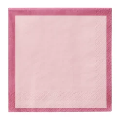 Serviette en papier Iittala, Rose fuchsia-rose, 33 cm, 20 pièces