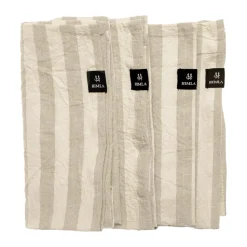 Serviette en tissu Riviera 45x45 cm, lot de 4, Sand