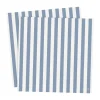 Serviette Ernst rayée 33x33 cm lot de 20, Bleu clair-blanc