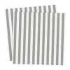 Serviette Ernst rayée 33x33 cm lot de 20, Rayé blanc-gris