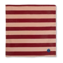 Serviette Leya Stripe 45x45 cm, lot de 2, Rouge-rose