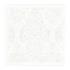 Serviette Medaljong 35x35 cm, Blanc