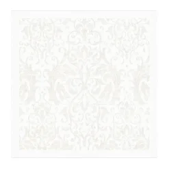 Serviette Medaljong 35x35 cm, Blanc