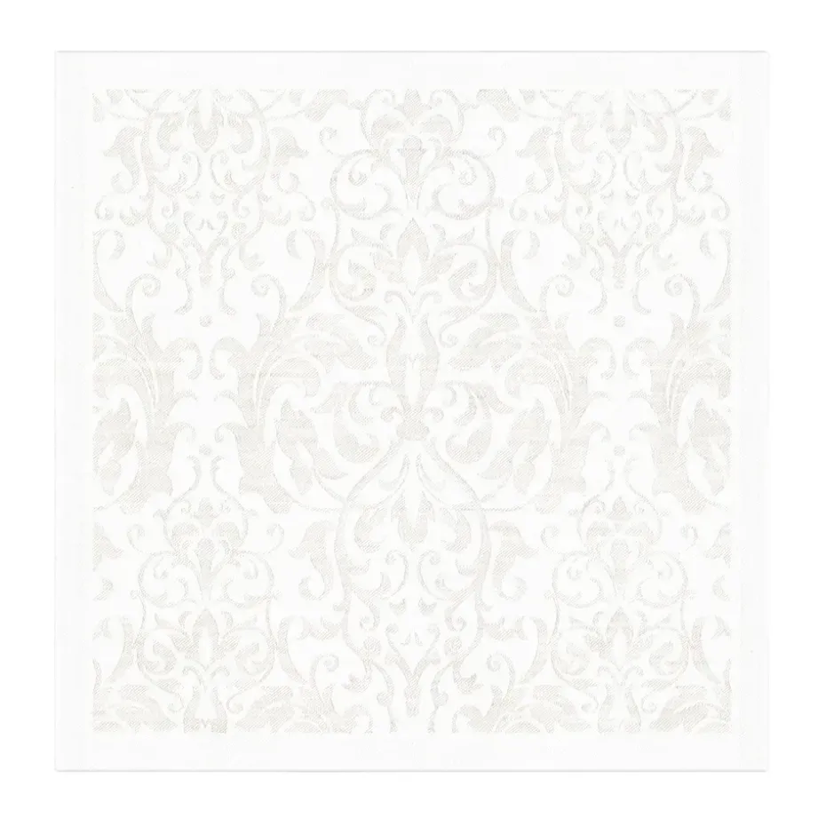 Serviette Medaljong 35x35 cm, Blanc