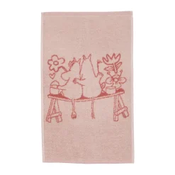 Serviette Mumin 30x50 cm, Amour rose