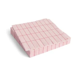 Serviette Pattern Dinner 40x40 cm, Lot de 20, Light pink-red grid