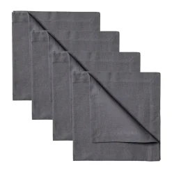 Serviette Robert Lot de 4, Gris granit